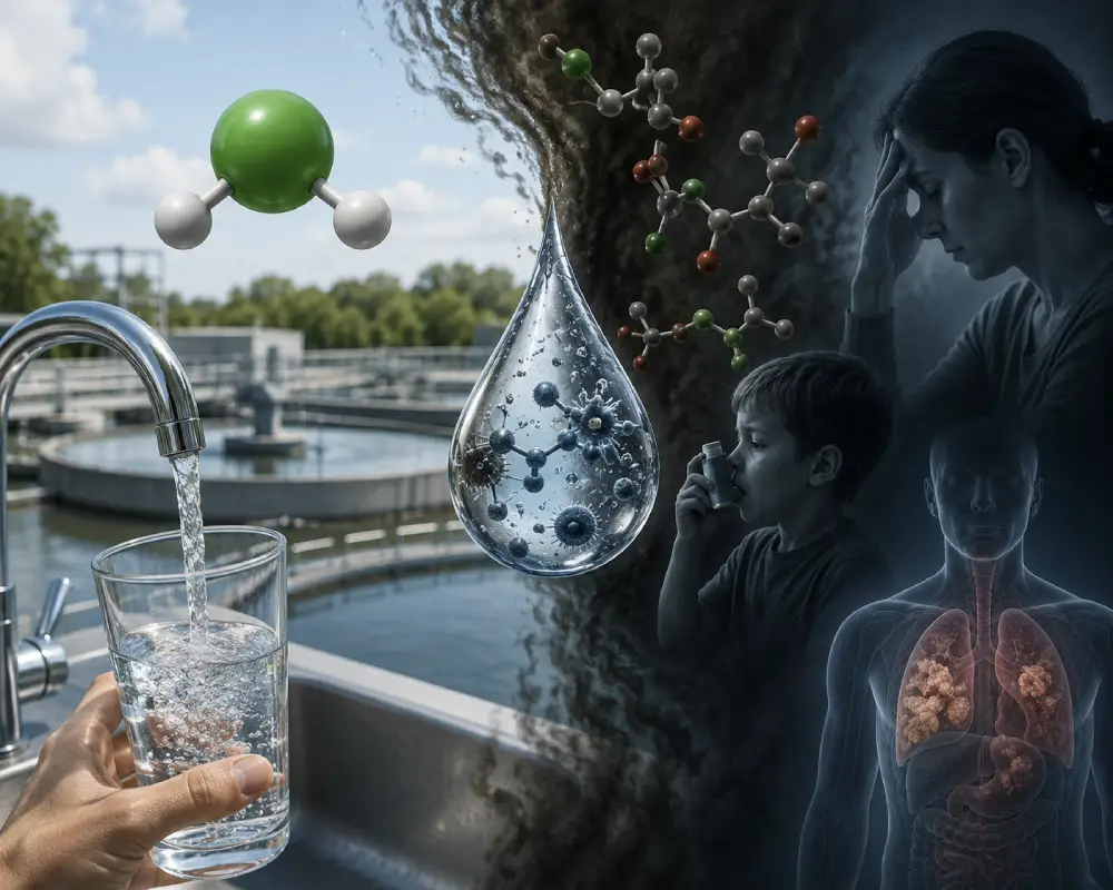 Chlorine in water